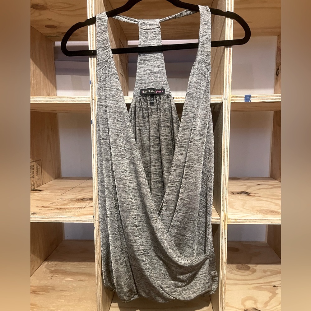 HeartSoulPlus Sleeveless BodyCon Blouse
